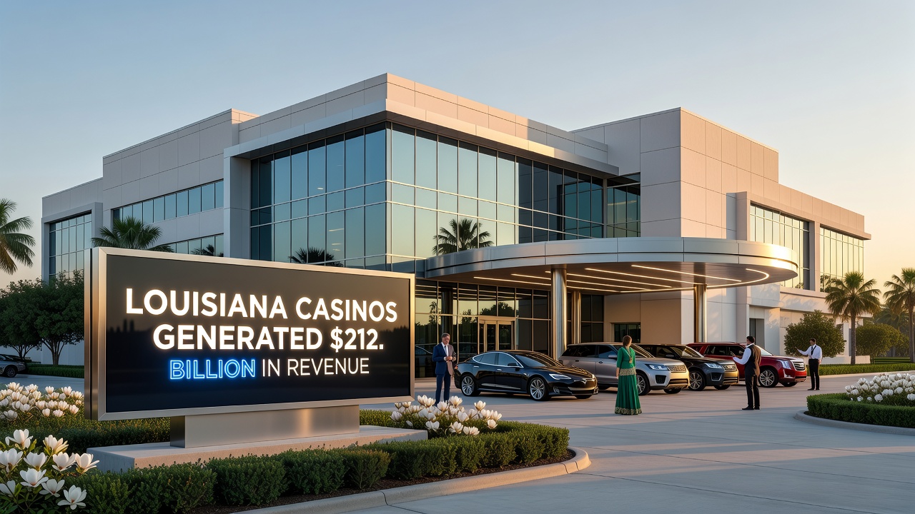 Sports betting terminal screen displaying odds and live event information inside a Louisiana casino